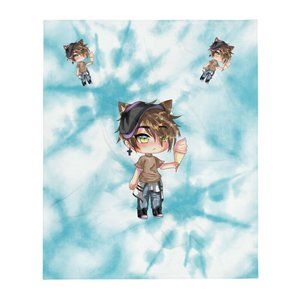 Gacha Life Boy Throw Blanket